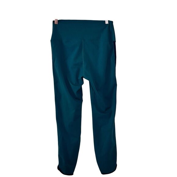 Beach Riot Sport Womens‎ Nella Leggings Sz XL Green Stripe Colorblock Pants - Picture 2 of 5